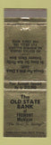 Matchbook Cover - Old State Bank Fremont MI