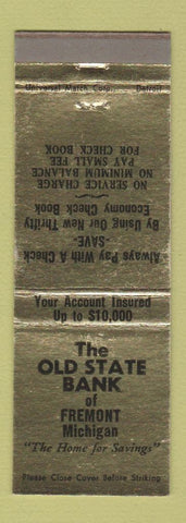 Matchbook Cover - Old State Bank Fremont MI