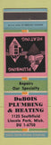 Matchbook Cover - DuBois Plumbing Heating Lincoln Park MI
