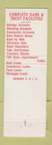 Matchbook Cover - Midland National Bank MI
