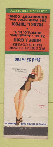 Matchbook Cover - Match Collectors Buffalo NY Bridgeport CT pinup