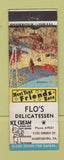 Matchbook Cover - Flo's Deli Harrisburg PA Cornered
