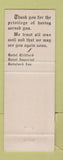 Matchbook Cover - Botsford Inn Farmington MI