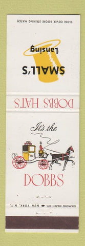 Matchbook Cover - Dobbs Hats Small's Lansing MI