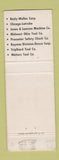 Matchbook Cover - Vern Wheeler Cutting Tools Royal Oak MI