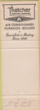 Matchbook Cover - Thatcher Winter Air Conditioner  Dover PA
