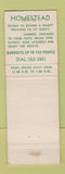 Matchbook Cover - Homestead Restaurant Grand Rapids MI