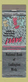Matchbook Cover - National Bank of Ludington MI