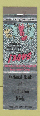 Matchbook Cover - National Bank of Ludington MI