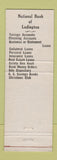 Matchbook Cover - National Bank of Ludington MI