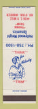 Matchbook Cover - Hollywood Weight Dynamics weight loss Warren MI