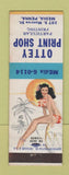 Matchbook Cover - Ottey Print Shop Media PA pinup Hawaii Here We Come