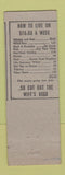 Matchbook Cover - H&H Wine Cellar Liquor Lansing MI hillbilly Kissin Booth