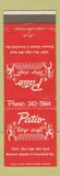 Matchbook Cover - Patio Satyr Stage Detroit MI devil?