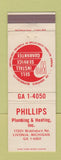 Matchbook Cover - Phillips Plumbing Heating Livonia MI