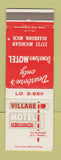 Matchbook Cover - Village Motel Dearborn MI WEAR