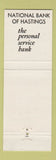 Matchbook Cover - National Bank of Hastings MI