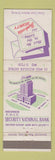 Matchbook Cover - Security National Bank Bellevue Nashville MI Detroit WEAR