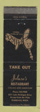Matchbook Cover - Jeluso's Restaurant Italian Standale MI