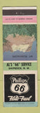 Matchbook Cover - Phillips 66 oil gas Shiprock NM Mount Rushmore WEAR