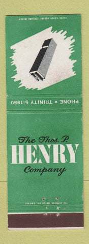 Matchbook Cover - Thos Henry Company Detroit MI