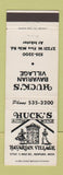 Matchbook Cover - Huck's Bavarian Village Redford MI