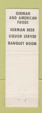 Matchbook Cover - Huck's Bavarian Village Redford MI