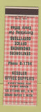 Matchbook Cover - Kessler Office Supply Grand Rapids MI Engravers