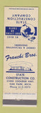 Matchbook Cover - State Construction Oak Park MI