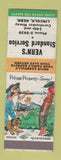 Matchbook Cover - Vern's Standard oil gas Lincoln NE hillbilly