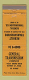 Matchbook Cover - General Transmission Detroit MI