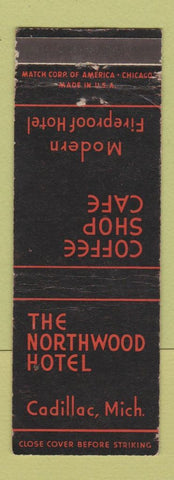 Matchbook Cover - Northwood Hotel Cadillac MI