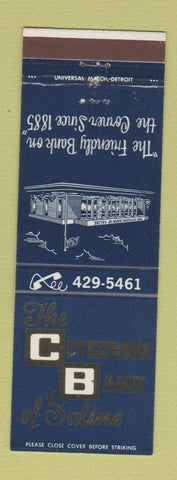 Matchbook Cover - Citiznes Bank Saline MI