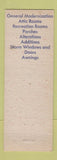 Matchbook Cover - Style Line Home Improvement Company Lincoln Park MI