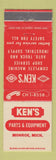 Matchbook Cover - Ken's Parts Equipment Monroe MI