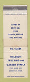 Matchbook Cover - Meldrum Trucking Garden Supply Detroit MI WEAR