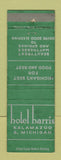 Matchbook Cover - Hotel Harris Kalamazoo MI WEAR
