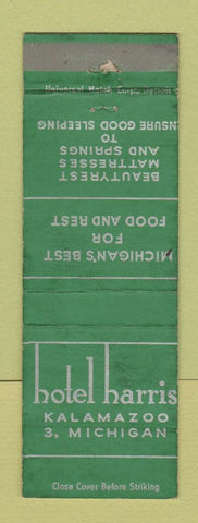 Matchbook Cover - Hotel Harris Kalamazoo MI WEAR