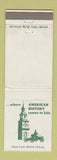 Matchbook Cover - Greenfield Village Dearborn MI