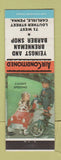 Matchbook Cover - Yeingst And Brenneman Barber Shop Carlisle PA Caught Speeding