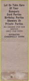 Matchbook Cover - Bud's Restaurant NO TOWN