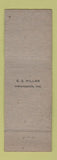 Matchbook Cover - Rockey's Gulf oil gas Indianapolis IN What A Frame pinup