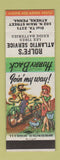 Matchbook Cover - Rolfe's Atlantic oil gas Lee Tires Athens PA hillbilly