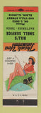 Matchbook Cover - Bill's Shell oil gas Elgin IL pinup Country Lass