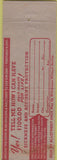Matchbook Cover - Continental Casualty Co Portland OR