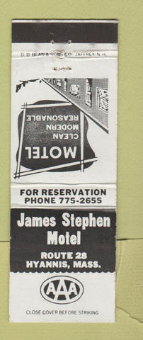 Matchbook Cover - James Stephen Motel Hyannis MA