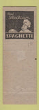 Matchbook Cover - Fred's Tavern New Kensington PA