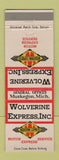 Matchbook Cover - Wolverine Express Trucking Muskegon MI
