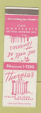 Matchbook Cover - Theresa's Italian Restaurant Cleveland OH