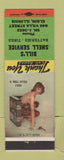Matchbook Cover - Bill's Shell oil gas Elgin IL pinup Fitted Case